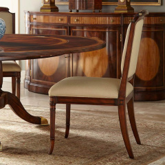 ,MY SHOP,Classic Solid Wood Dining Chair with Upholstered Seat and Armrests,foshan furniture factory,custom Furniture factory,china furniture factory