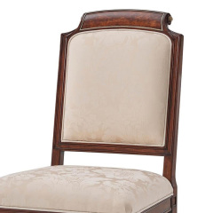 ,MY SHOP,Classic Solid Wood Dining Chair with Upholstered Seat and Armrests,foshan furniture factory,custom Furniture factory,china furniture factory