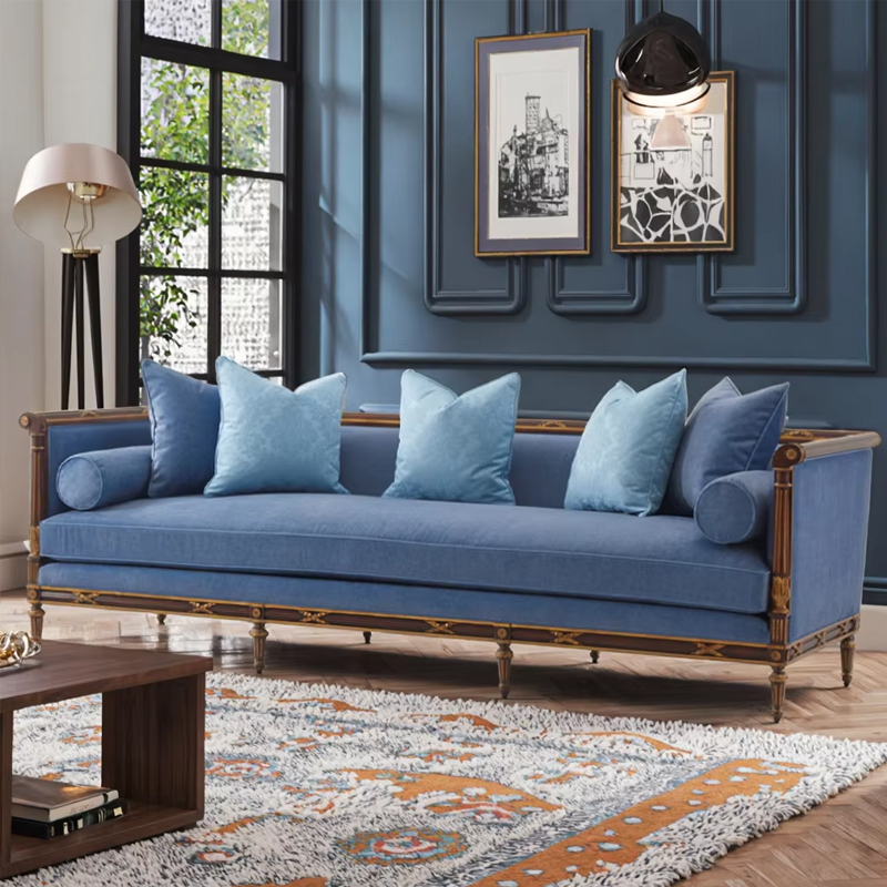 Classic Solid Wood Sofa with Upholstered Cushions for Living Rooms,EKAR FURNITURE CO.,LTD,Classic Solid Wood Sofa with Upholstered Cushions for Living Rooms,foshan furniture factory,custom Furniture factory,china furniture factory