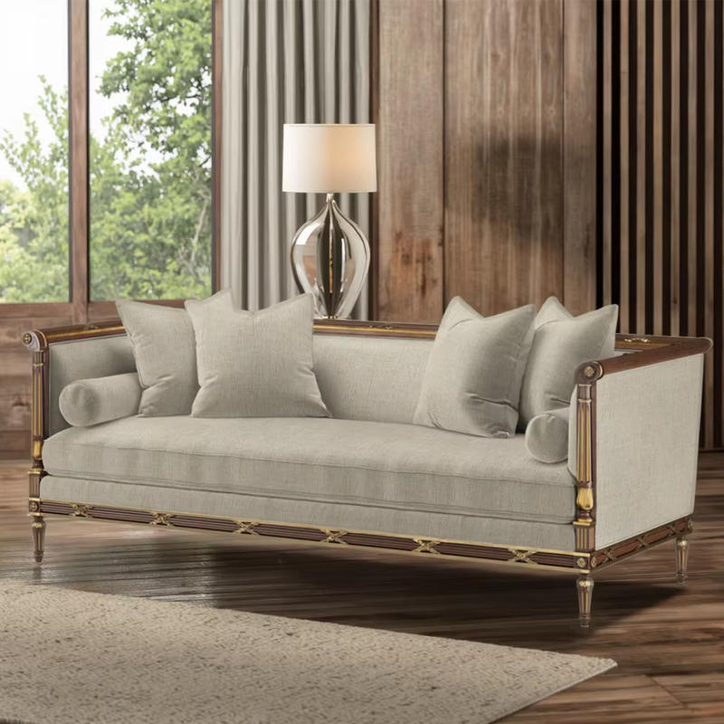 Classic Solid Wood Sofa with Upholstered Cushions for Living Rooms,EKAR FURNITURE CO.,LTD,Classic Solid Wood Sofa with Upholstered Cushions for Living Rooms,foshan furniture factory,custom Furniture factory,china furniture factory