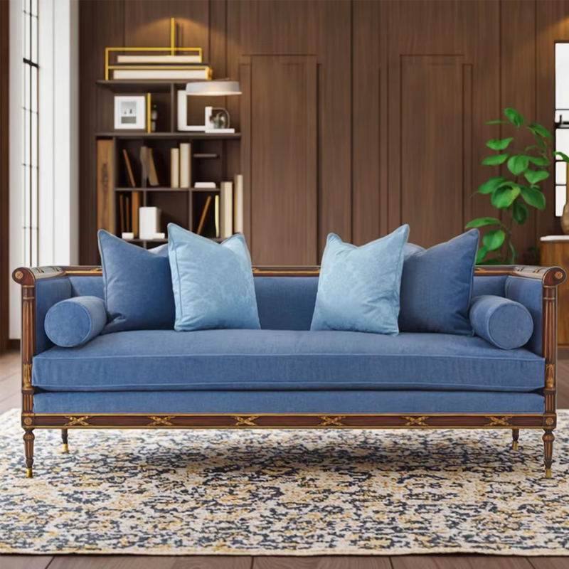 Classic Solid Wood Sofa with Upholstered Cushions for Living Rooms,EKAR FURNITURE CO.,LTD,Classic Solid Wood Sofa with Upholstered Cushions for Living Rooms,foshan furniture factory,custom Furniture factory,china furniture factory