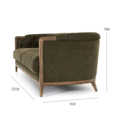 ,MY SHOP,Classic Wooden Frame Velvet Sofa with Comfortable Cushions for Living Rooms,foshan furniture factory,custom Furniture factory,china furniture factory