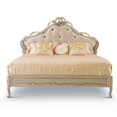 ,MY SHOP,Classic French-Style King-Size Wooden Bed Frame with Intricate Carvings,foshan furniture factory,custom Furniture factory,china furniture factory