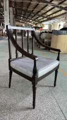 ,MY SHOP,Classic Wooden Dining Chair with Upholstered Seat for Traditional Dining Rooms,foshan furniture factory,custom Furniture factory,china furniture factory