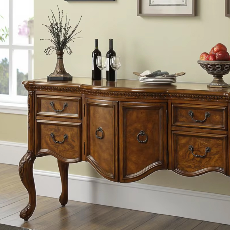 Classic Wooden Sideboard with Storage for Traditional Dining Rooms,EKAR FURNITURE CO.,LTD,Classic Wooden Sideboard with Storage for Traditional Dining Rooms,foshan furniture factory,custom Furniture factory,china furniture factory