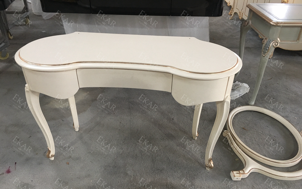 Latest French Style Ash Wood Vanity Table,EKAR FURNITURE CO.,LTD,,foshan furniture factory,custom Furniture factory,china furniture factory