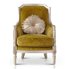 ,MY SHOP,French-Style Wooden Lounge Chair with Upholstered Fabric Seat and Carved Frame,foshan furniture factory,custom Furniture factory,china furniture factory