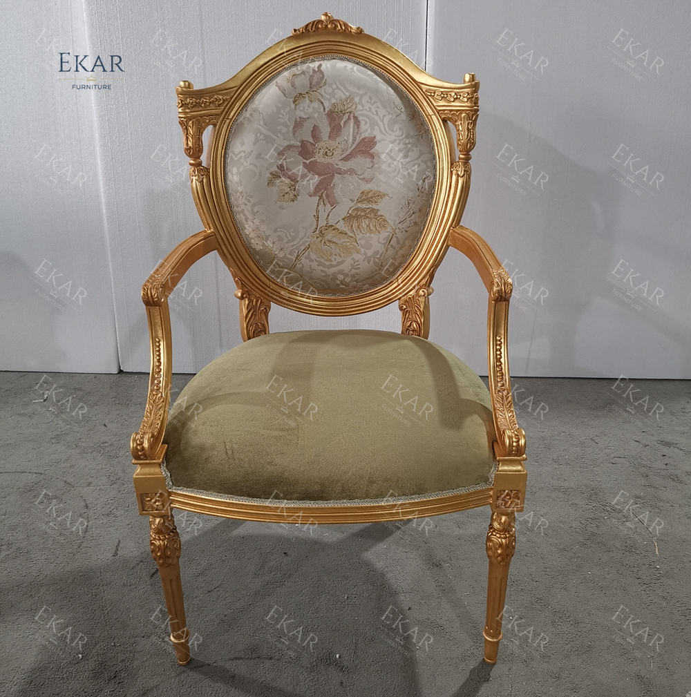 Purchase Dining Room Golden Small Arm Chair,EKAR FURNITURE CO.,LTD,Purchase Dining Room Golden Small Arm Chair  - Ekar Furniture,foshan furniture factory,custom Furniture factory,china furniture factory