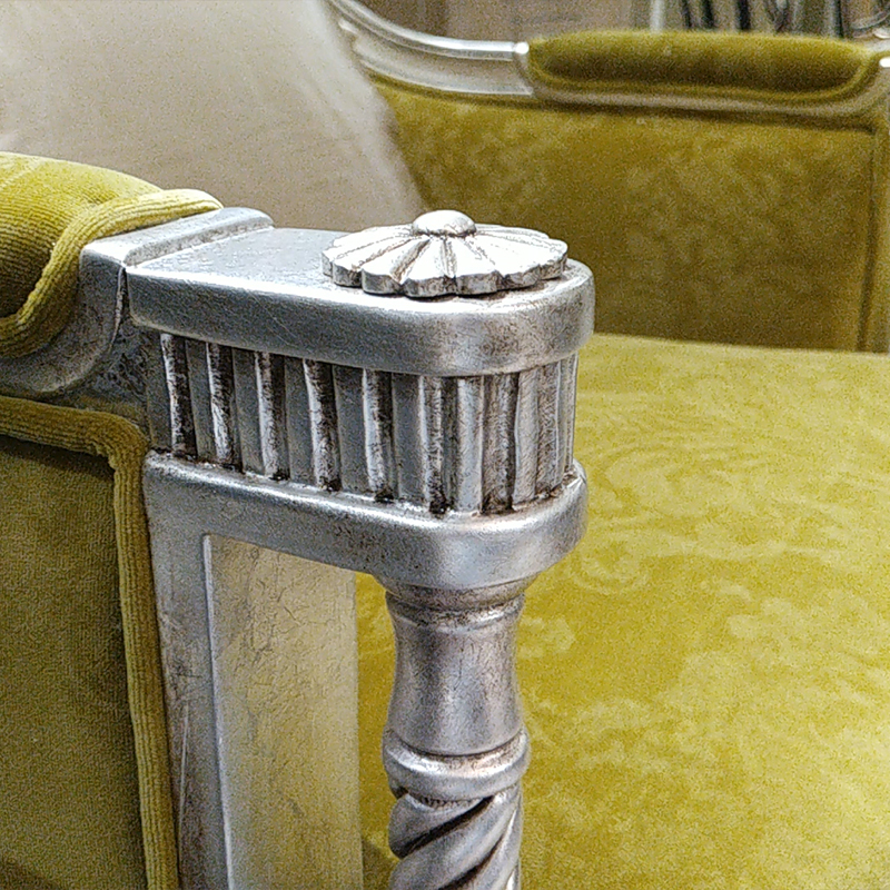 French-Style Wooden Lounge Chair with Upholstered Fabric Seat and Carved Frame,EKAR FURNITURE CO.,LTD,French-Style Wooden Lounge Chair with Upholstered Fabric Seat and Carved Frame,foshan furniture factory,custom Furniture factory,china furniture factory