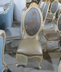 ,MY SHOP,French Style Solid Wood Dining Chair with Upholstered Seat for Kitchen and Dining Room,foshan furniture factory,custom Furniture factory,china furniture factory