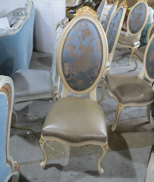 ,MY SHOP,French Style Solid Wood Dining Chair with Upholstered Seat for Kitchen and Dining Room,foshan furniture factory,custom Furniture factory,china furniture factory