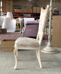 ,MY SHOP,Dining Room Furniture Comfortable Khaki White Armless Chair  - Ekar Furniture,foshan furniture factory,custom Furniture factory,china furniture factory