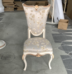 ,MY SHOP,Dining Room Furniture Comfortable Khaki White Armless Chair  - Ekar Furniture,foshan furniture factory,custom Furniture factory,china furniture factory