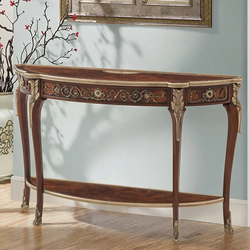 Classic Solid Wood Console Table with Carved Details for Entryway or Living Room,EKAR FURNITURE CO.,LTD,Classic Solid Wood Console Table with Carved Details for Entryway or Living Room,foshan furniture factory,custom Furniture factory,china furniture factory
