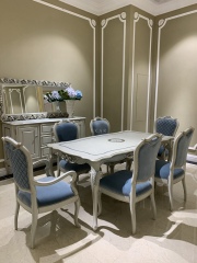 Elegant French Upholstered Dining Chair,EKAR FURNITURE CO.,LTD,Elegant French Upholstered Dining Chair,foshan furniture factory,custom Furniture factory,china furniture factory
