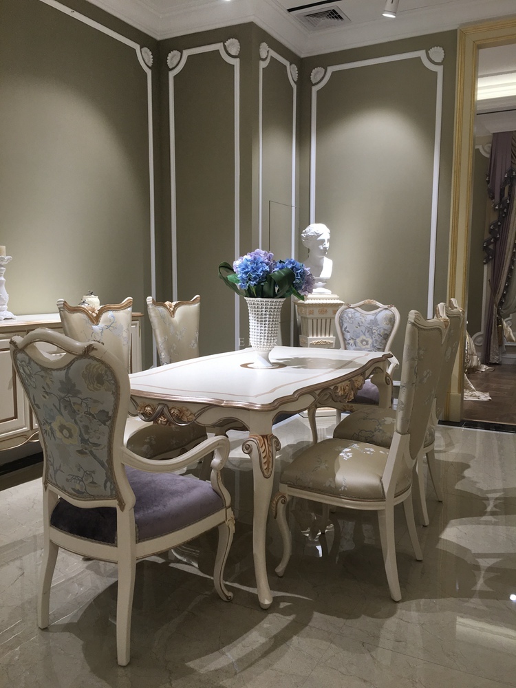 Elegant French Upholstered Dining Chair,EKAR FURNITURE CO.,LTD,Elegant French Upholstered Dining Chair,foshan furniture factory,custom Furniture factory,china furniture factory