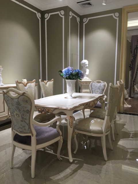 Elegant French Upholstered Dining Chair,EKAR FURNITURE CO.,LTD,Elegant French Upholstered Dining Chair,foshan furniture factory,custom Furniture factory,china furniture factory