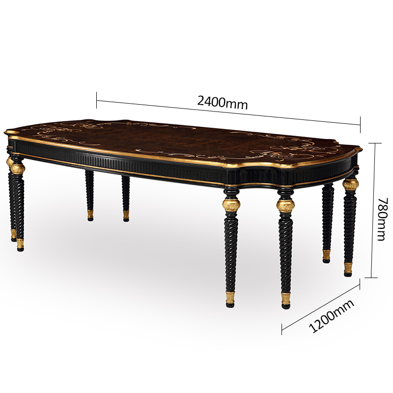 Classic Solid Wood Dining Table with Extendable Design,EKAR FURNITURE CO.,LTD,Classic Solid Wood Dining Table with Extendable Design,foshan furniture factory,custom Furniture factory,china furniture factory