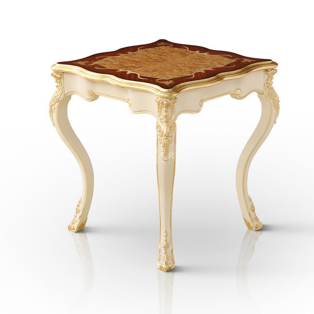 French style classic solid wood living room square corner table,EKAR FURNITURE CO.,LTD,French style classic solid wood living room square corner table,foshan furniture factory,custom Furniture factory,china furniture factory