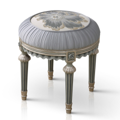 ,MY SHOP,French-Style Wooden Dressing Stool with Upholstered Seat for Bedrooms,foshan furniture factory,custom Furniture factory,china furniture factory