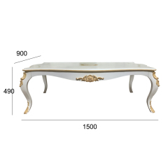,MY SHOP,French Hand-Painted Coffee Table Classic Living Room Accent,foshan furniture factory,custom Furniture factory,china furniture factory
