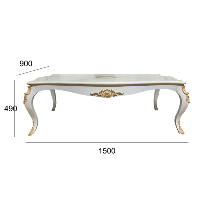 ,MY SHOP,French Hand-Painted Coffee Table Classic Living Room Accent,foshan furniture factory,custom Furniture factory,china furniture factory