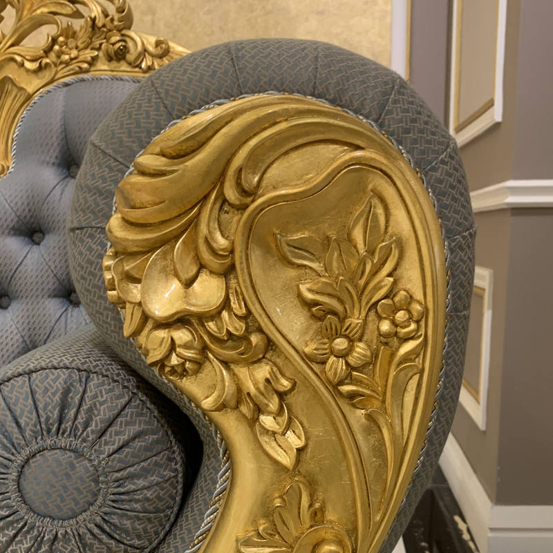 French Classic Lounge Chair with Upholstered Seat and Carved Wooden Frame,EKAR FURNITURE CO.,LTD,French Classic Lounge Chair with Upholstered Seat and Carved Wooden Frame,foshan furniture factory,custom Furniture factory,china furniture factory