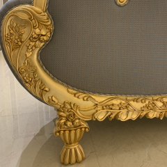 ,MY SHOP,French Classic Lounge Chair with Upholstered Seat and Carved Wooden Frame,foshan furniture factory,custom Furniture factory,china furniture factory