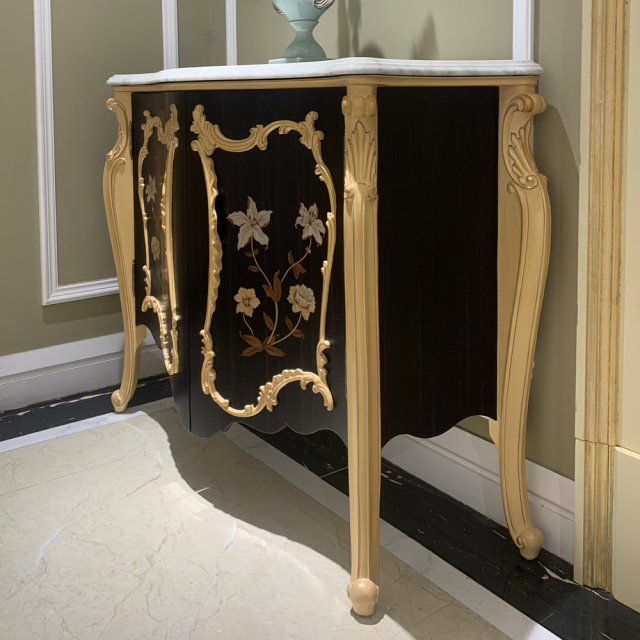 ,MY SHOP,French Classic Entryway Cabinet Functional Foyer Storage,foshan furniture factory,custom Furniture factory,china furniture factory