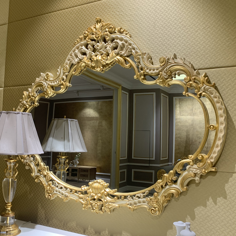 French Classic Entryway Mirror with Carved Wood Frame for Living Room Decor,EKAR FURNITURE CO.,LTD,French Classic Entryway Mirror with Carved Wood Frame for Living Room Decor,foshan furniture factory,custom Furniture factory,china furniture factory