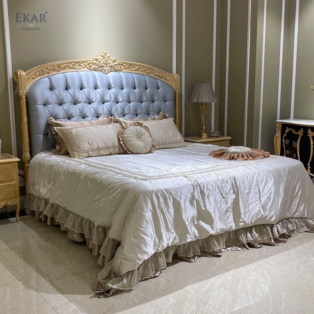 ,MY SHOP,Wooden Super King Size Upholstered Bed - Ekar Furniture,foshan furniture factory,custom Furniture factory,china furniture factory