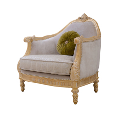 French Classic Solid Wood Sofa with Tufted Linen Upholstery,EKAR FURNITURE CO.,LTD,French Classic Solid Wood Sofa with Tufted Linen Upholstery,foshan furniture factory,custom Furniture factory,china furniture factory