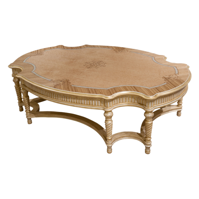 French Classic Carved Coffee Table with Solid Wood Base,EKAR FURNITURE CO.,LTD,French Classic Carved Coffee Table with Solid Wood Base,foshan furniture factory,custom Furniture factory,china furniture factory