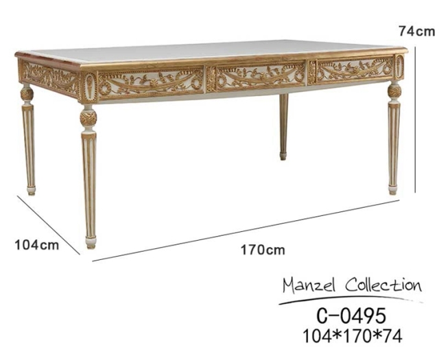 Royal Wooden Luxury 6 Seater Dining Table,EKAR FURNITURE CO.,LTD,Royal Wooden Luxury 6 Seater Dining Table - Ekar Furniture,foshan furniture factory,custom Furniture factory,china furniture factory