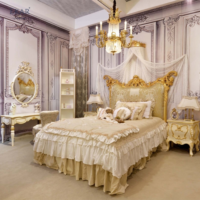 EKAR luxury Kids Bedroom Furniture Set with Bed, Wardrobe and Desk WY102,EKAR FURNITURE CO.,LTD,,foshan furniture factory,custom Furniture factory,china furniture factory