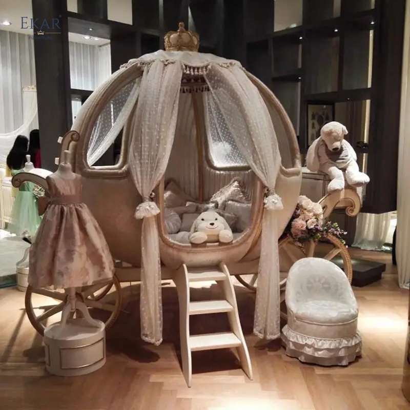 Children's bedroom furniture pumpkin car shape childlike children's furniture series,EKAR FURNITURE CO.,LTD,,foshan furniture factory,custom Furniture factory,china furniture factory