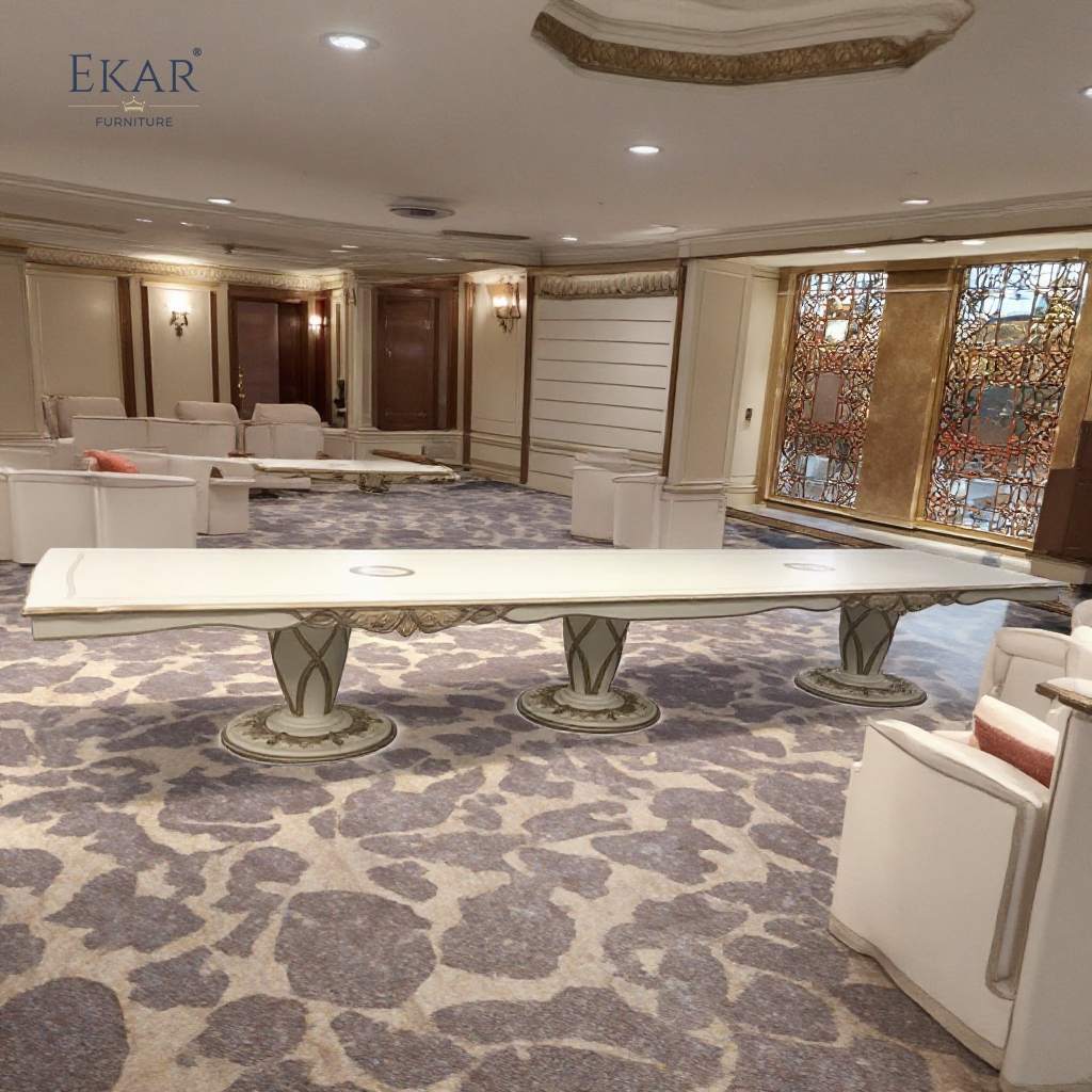 Elegant French Classical Solid Wood Dining Table,EKAR FURNITURE CO.,LTD,Elegant French Classical Solid Wood Dining Table,foshan furniture factory,custom Furniture factory,china furniture factory