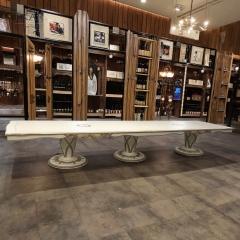 ,MY SHOP,Elegant French Classical Solid Wood Dining Table,foshan furniture factory,custom Furniture factory,china furniture factory