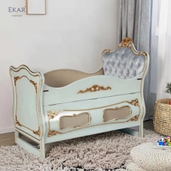 Mirabelle Mobile Children's Bed with Foldable Safety Guardrail - Adjustable Wheels for Hotels, Villas and Homes,EKAR FURNITURE CO.,LTD,,foshan furniture factory,custom Furniture factory,china furniture factory
