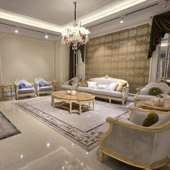 French Classic Solid Wood Sofa with Tufted Linen Upholstery,EKAR FURNITURE CO.,LTD,French Classic Solid Wood Sofa with Tufted Linen Upholstery,foshan furniture factory,custom Furniture factory,china furniture factory