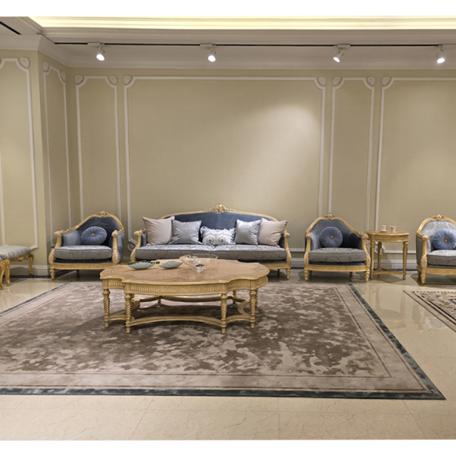 French Classic Solid Wood Sofa with Tufted Linen Upholstery,EKAR FURNITURE CO.,LTD,French Classic Solid Wood Sofa with Tufted Linen Upholstery,foshan furniture factory,custom Furniture factory,china furniture factory