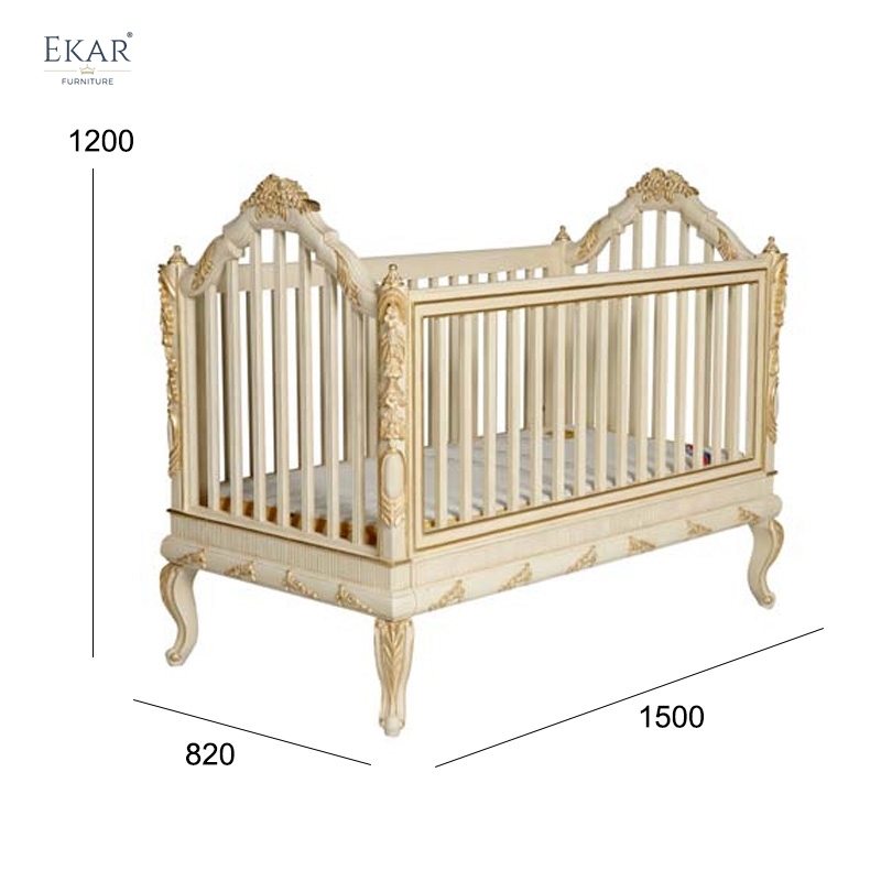 Honey Baby Bed with Honeycomb Guardrails - Luxury Convertible Toddler Crib for Hotels, Villas & Nurseries,EKAR FURNITURE CO.,LTD,,foshan furniture factory,custom Furniture factory,china furniture factory