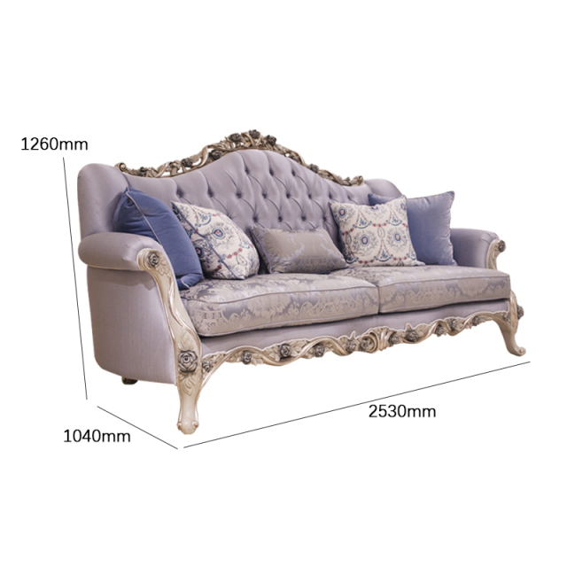 Gray classic carved flower corduroy sofa furniture set,EKAR FURNITURE CO.,LTD,Gray classic carved flower corduroy sofa furniture set  - Ekar Furniture,foshan furniture factory,custom Furniture factory,china furniture factory