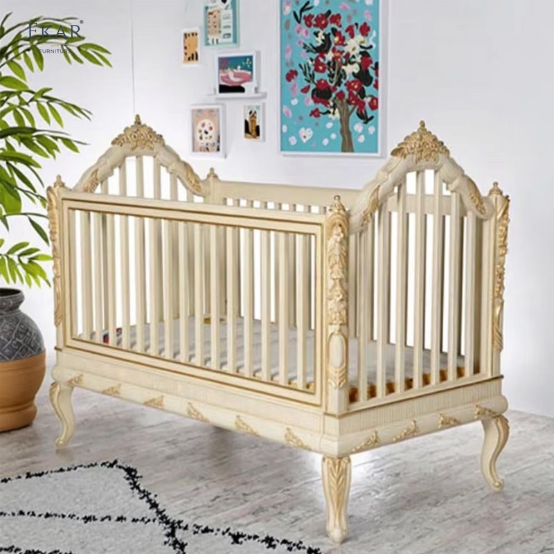 Honey Baby Bed with Honeycomb Guardrails - Luxury Convertible Toddler Crib for Hotels, Villas & Nurseries,EKAR FURNITURE CO.,LTD,,foshan furniture factory,custom Furniture factory,china furniture factory