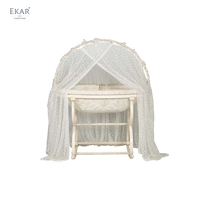 Curled Cocoon Baby Bassinet - Luxury Rocking Cradle with Breathable Mesh for Hotels, Villas & Nurseries,EKAR FURNITURE CO.,LTD,,foshan furniture factory,custom Furniture factory,china furniture factory