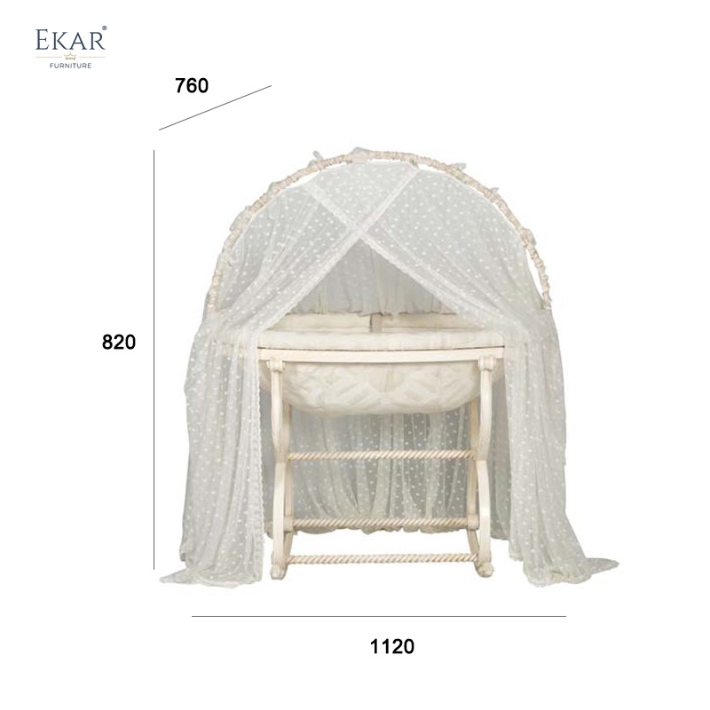 Curled Cocoon Baby Bassinet - Luxury Rocking Cradle with Breathable Mesh for Hotels, Villas & Nurseries,EKAR FURNITURE CO.,LTD,,foshan furniture factory,custom Furniture factory,china furniture factory