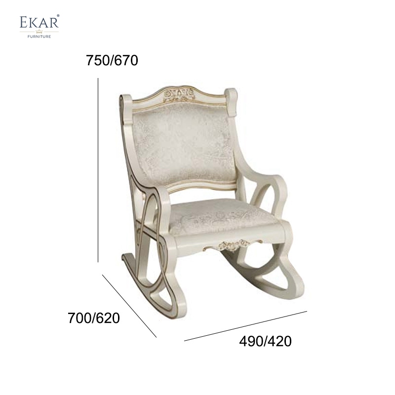 Whale-Shaped Kids Rocking Chair - Solid Wood Commercial-Grade Rocker for Luxury Villas &amp; Hotels,EKAR FURNITURE CO.,LTD,,foshan furniture factory,custom Furniture factory,china furniture factory