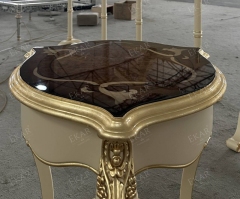 ,MY SHOP,French classic solid wood living room round corner table,foshan furniture factory,custom Furniture factory,china furniture factory