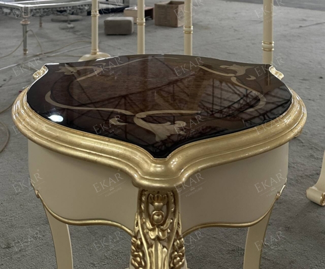 ,MY SHOP,French classic solid wood living room round corner table,foshan furniture factory,custom Furniture factory,china furniture factory