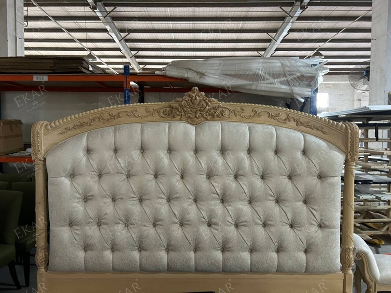 Wooden Super King Size Upholstered Bed,EKAR FURNITURE CO.,LTD,Wooden Super King Size Upholstered Bed - Ekar Furniture,foshan furniture factory,custom Furniture factory,china furniture factory